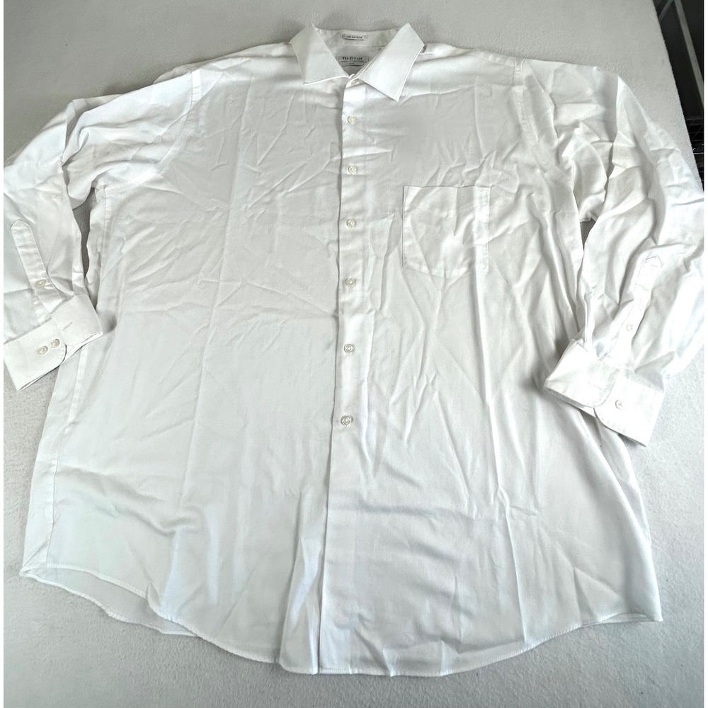 Van Heusen Dress Shirt Mens 18 34/35 White Professional